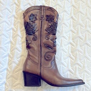 Carlos Santana Slinger Havana Western Boots